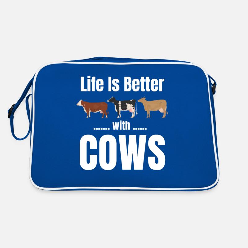 Life is better with cows Farmer Highlander Retro Bag