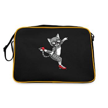 Figure Skating - Cat Figure Skating - Sac Retro - noir/or - Dos