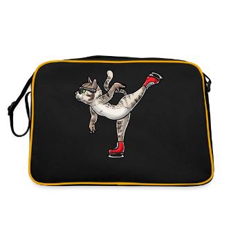 Figure Skating - Cat Figure Skating - Sac Retro - noir/or - Dos