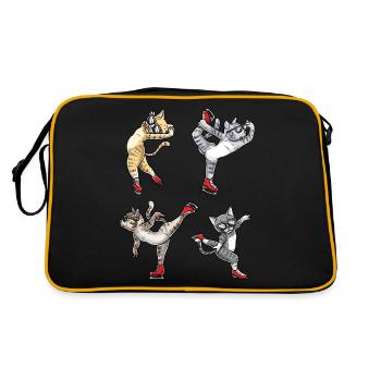 Figure Skating - Cat Figure Skating - Sac Retro - noir/or - Dos