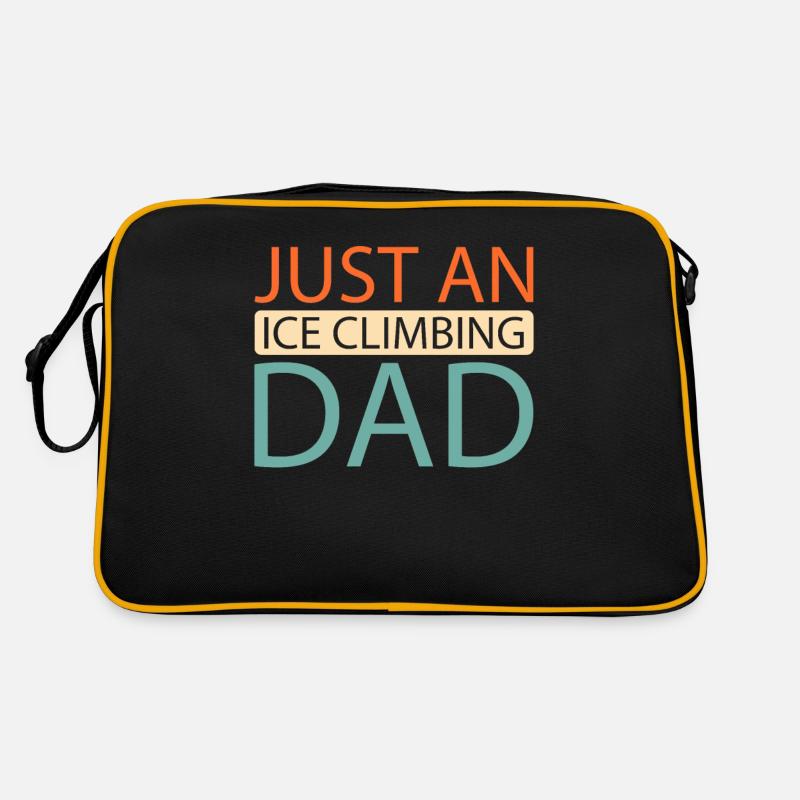 Eisklettern Just An Ice Climbing Dad Retro Tasche
