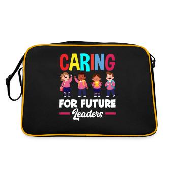 Nurturing future leaders - Retro Bag - black/gold - Back