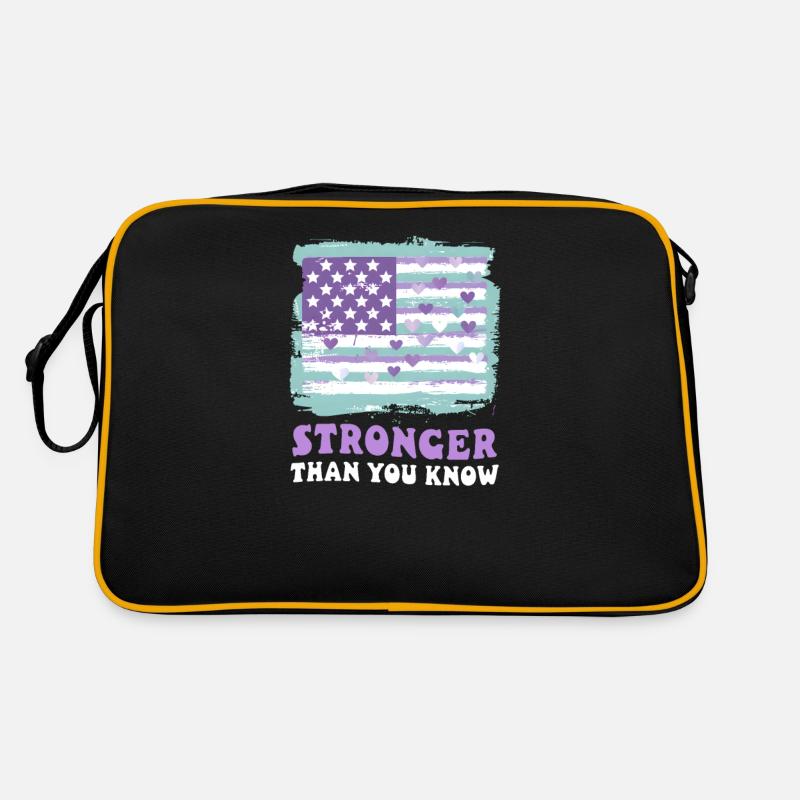 Suicide Awareness Stronger Than You Know Retro Bag