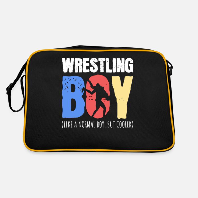 Ringender Junge Retro Tasche