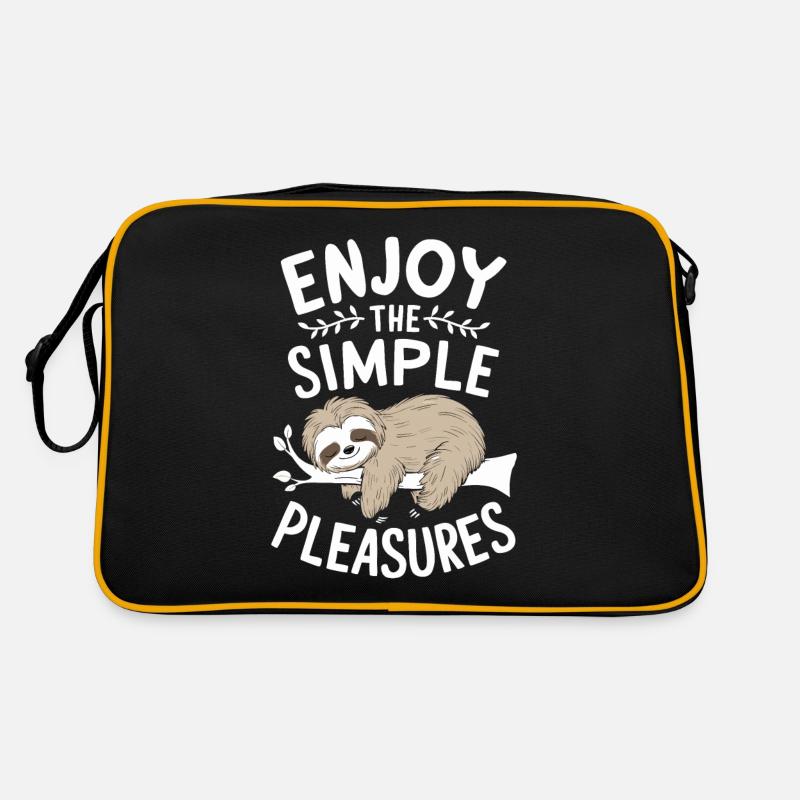 Profitez des plaisirs simples de Sloth Inspiring Sac Retro