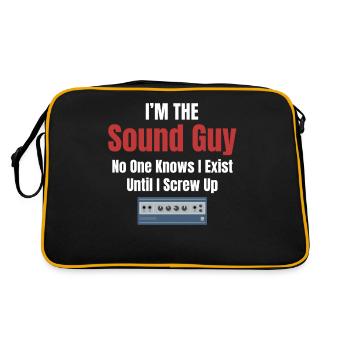 Je suis le gars du son que personne ne connaît - Sac Retro - noir/or - Dos