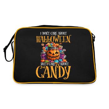 Du Nennst Es Halloween, Ich Nenne Es Candy Himmel - Retro Tasche - Schwarz/Gold - Hinten