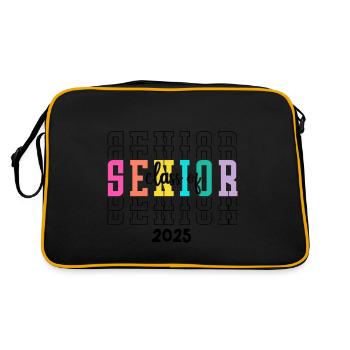 Class of 2025 Senior 2025 Back To School 2025 - Retro Bag - black/gold - Back