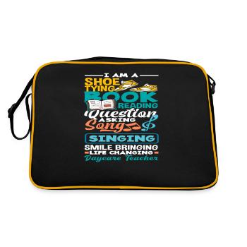 Bow Binding Book Reader Questioner - Retro Bag - black/gold - Back