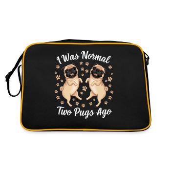 I was normal in front of two boobs - Retro Bag - black/gold - Back