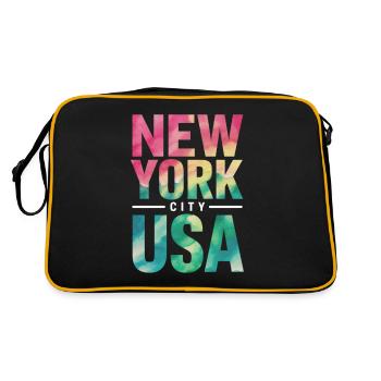 New York City United States Souvenir - Retro Bag - black/gold - Back