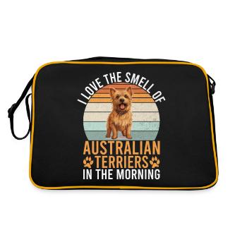 Australian Terrier Gifts - Retro Bag - black/gold - Back