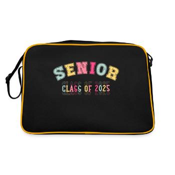 Class of 2025 Senior 2025 Back To School 2025 - Retro Bag - black/gold - Back