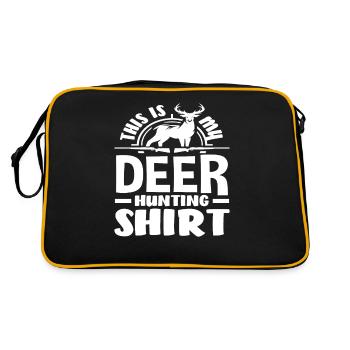 C’est ma chemise de chasse au cerf - Sac Retro - noir/or - Dos