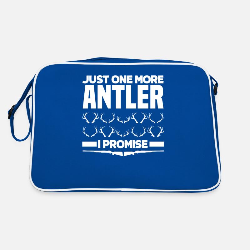 Nur Noch Ein Geweih Versprochen Jäger Retro Tasche