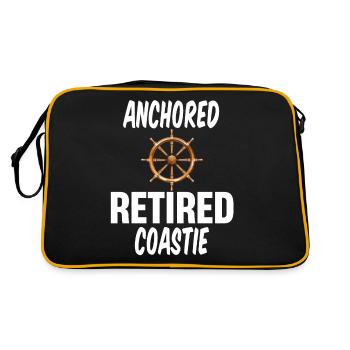 Force armée de la Garde côtière à la retraite - Sac Retro - noir/or - Dos