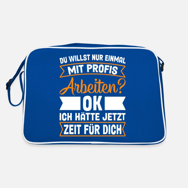 Einmal Mit Den Profs Arbeiten Retro Tasche