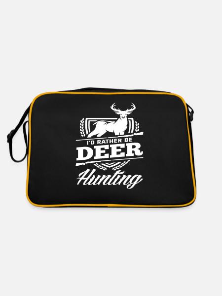 Mieux vaut un chasseur de gibier qu’autre chose - Sac Retro - noir/or - Dos