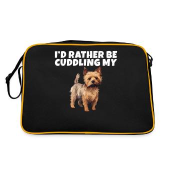 Australian Terrier Gifts - Retro Bag - black/gold - Back