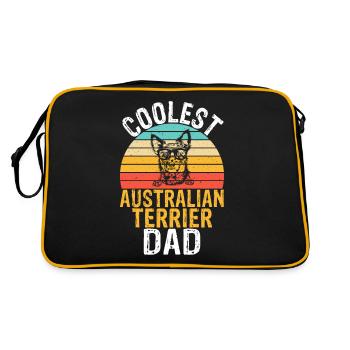 Australian Terrier Gifts - Retro Bag - black/gold - Back
