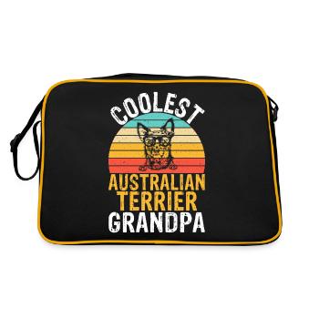 Australian Terrier Gifts - Retro Bag - black/gold - Back