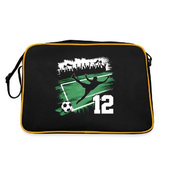 12th Birthday 12 Years Soccer Soccer Player - Retro Bag - black/gold - Back