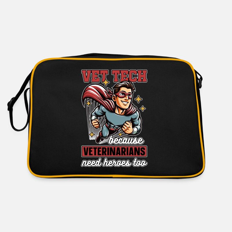 Vet Tech Because Veterinarians Need Animal Lover Retro Bag