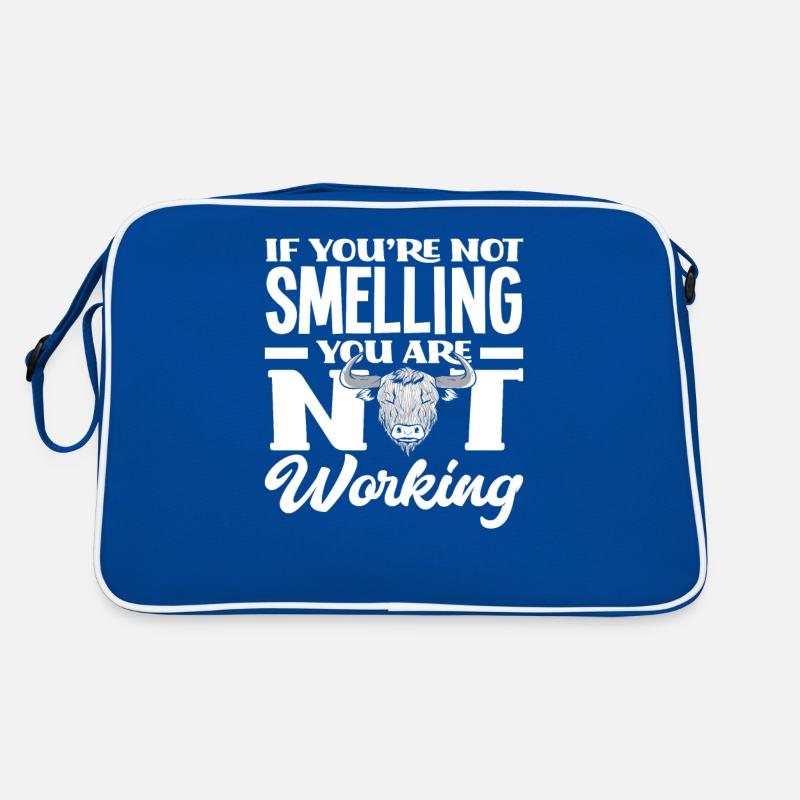 Wenn Du Nicht Riechst Arbeitest Du Nicht Retro Tasche