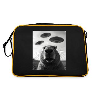 Costume de capybara graphique drôle capybara - Sac Retro - noir/or - Dos
