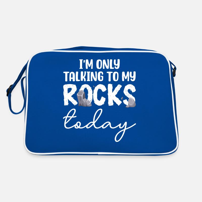 Ich spreche heute nur mit meinen Rocks Retro Tasche