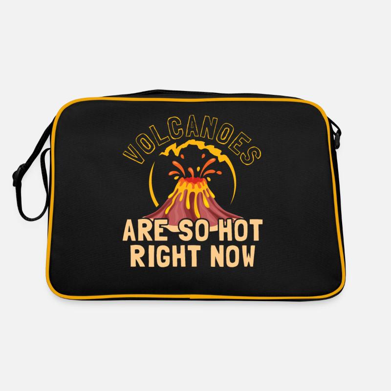 Vulkane sind im Moment so angesagt Retro Tasche