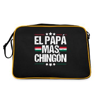 El Papa Mas Chingon - Sac Retro - noir/or - Dos