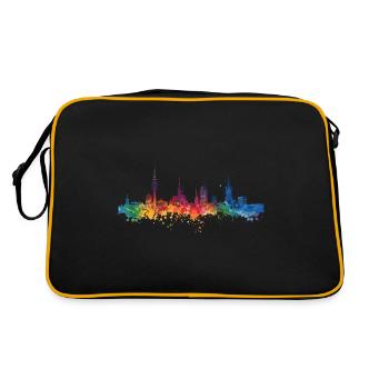 Bonn - Retro Tasche - Schwarz/Gold - Hinten