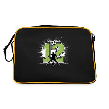 12th Birthday 12 Years Soccer Soccer Player - Retro Bag - black/gold - Back