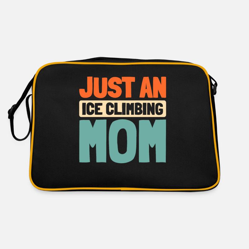 Eisklettern Just An Ice Climbing Mom Retro Tasche