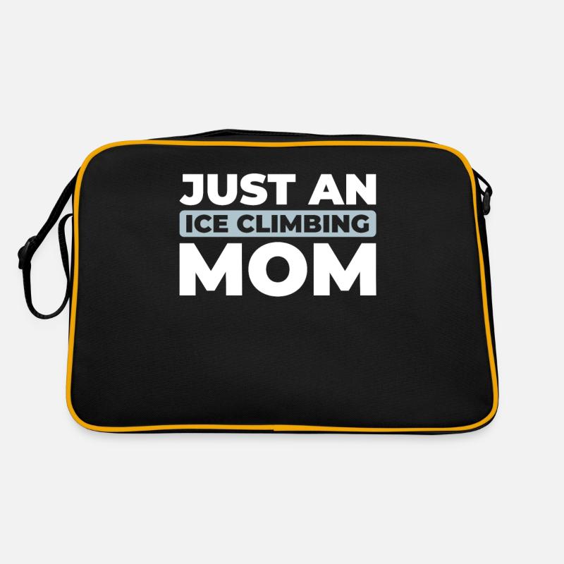 Eisklettern Just An Ice Climbing Mom Retro Tasche