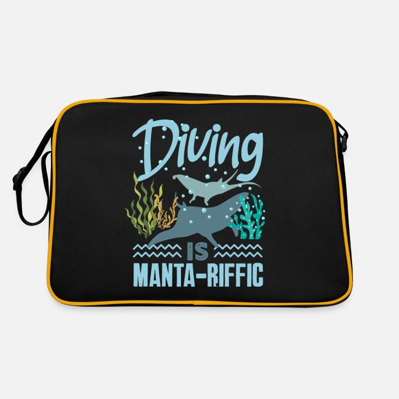 Plongée animale océanique Stingray Raies Manta Sac Retro