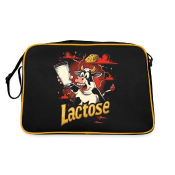 Tolérant au lactose ou intolérant au lactose - Sac Retro - noir/or - Dos