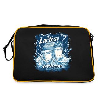 Tolérant au lactose ou intolérant au lactose - Sac Retro - noir/or - Dos