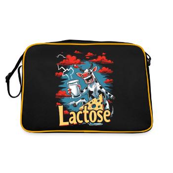 Tolérant au lactose ou intolérant au lactose - Sac Retro - noir/or - Dos