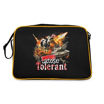 Tolérant au lactose ou intolérant au lactose - Sac Retro - noir/or - Dos