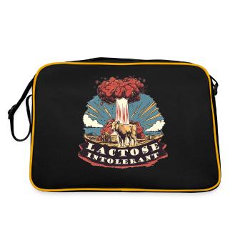 Tolérant au lactose ou intolérant au lactose - Sac Retro - noir/or - Dos