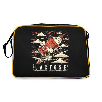 Tolérant au lactose ou intolérant au lactose - Sac Retro - noir/or - Dos