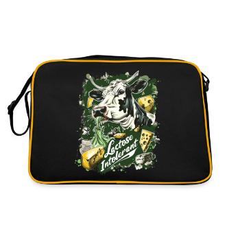 Tolérant au lactose ou intolérant au lactose - Sac Retro - noir/or - Dos