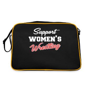 Support women's wrestling, martial arts, - Retro Bag - black/gold - Back