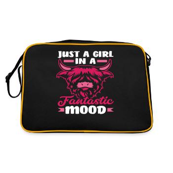 Juste une fille d'humeur fantastique - Sac Retro - noir/or - Dos