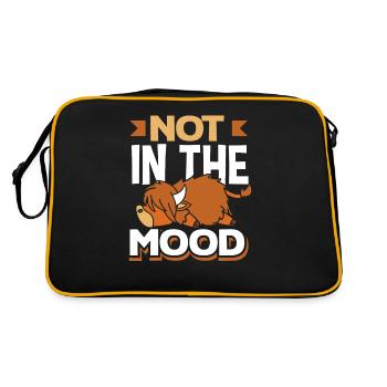 La vache des Highlands n'est pas d'humeur - Sac Retro - noir/or - Dos