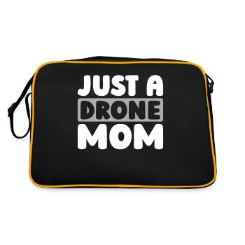 Drone Quadcopter Just A Drone Mom - Retro Bag - black/gold - Back