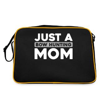 Bow Hunting Bow Hunters Just A Bow Hunting Mom - Retro Bag - black/gold - Back