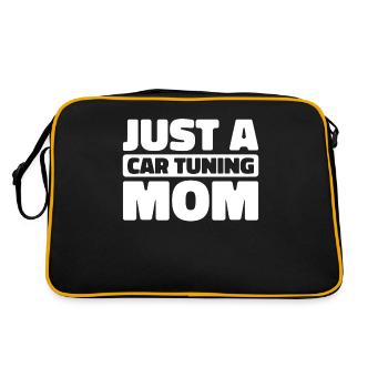Schrauber Tuning Tuner Just A Car Tuning Mom - Retro Bag - black/gold - Back